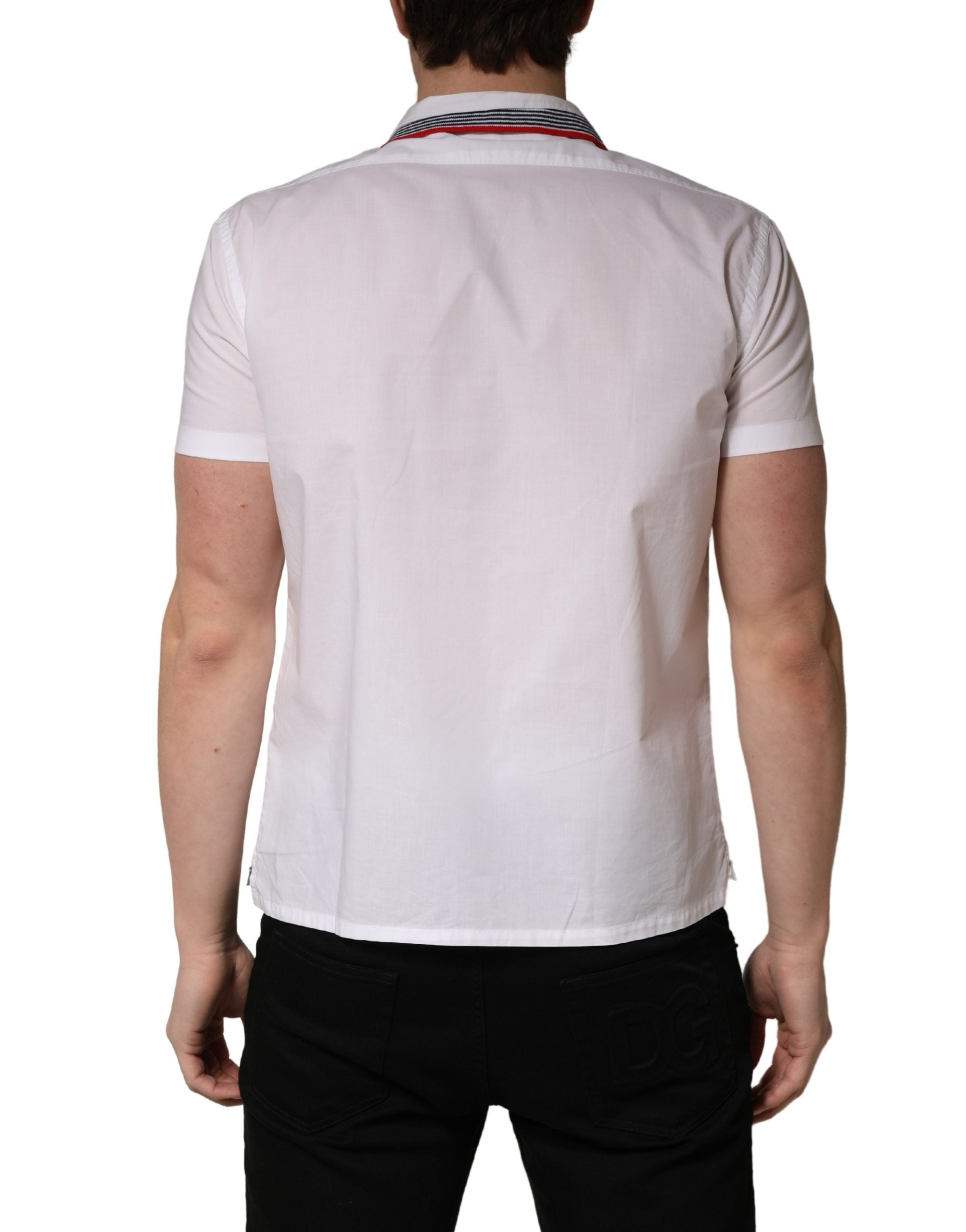 Daniele Alessandrini White Short Sleeves Button Down Shirt