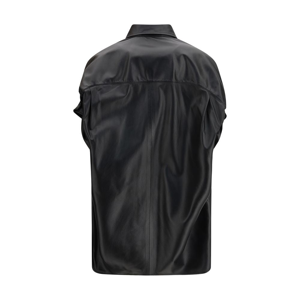 Balenciaga Black Lamb Ovis Aries Dress Shirt