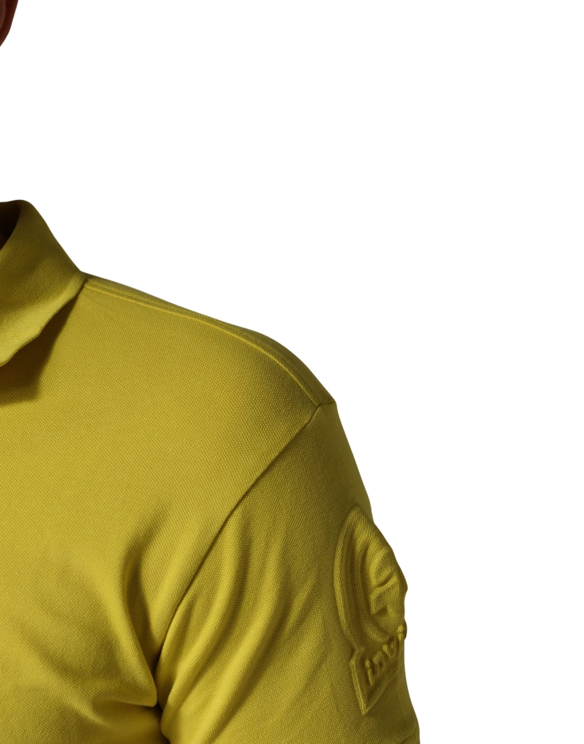 Invicta Yellow Short Sleeve Pique Men Cotton Polo Shirt T-shirt