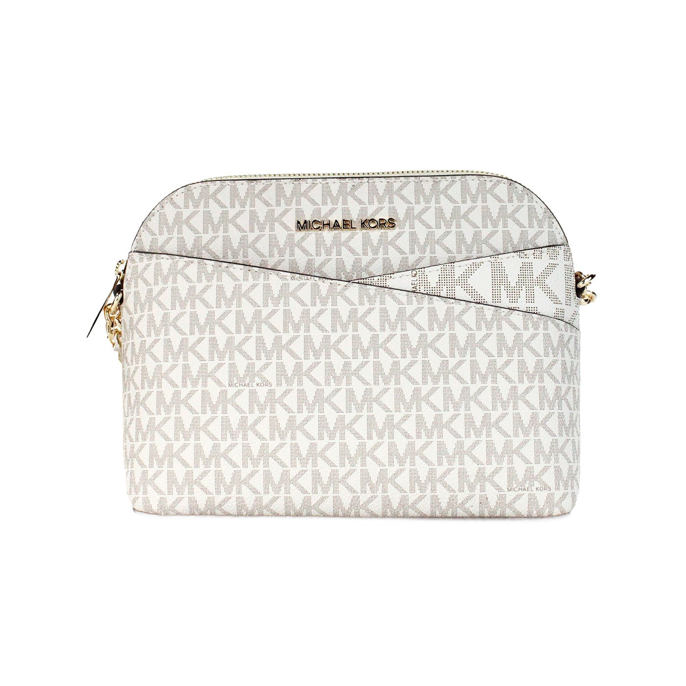 Michael Kors Women'S Back Slip Pocket Signature Canvas Crossbody Bag, Vanilla LUNESCAPE