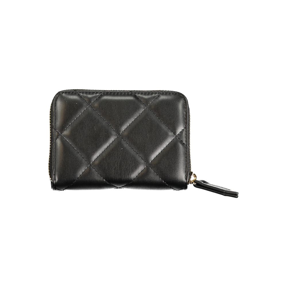 Mario Valentino Black Polyurethane Women's Wallet