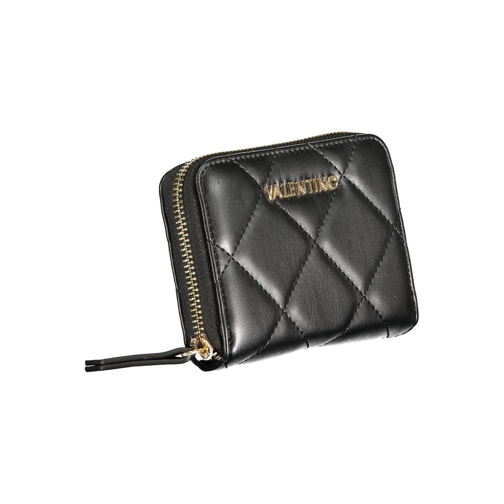 Mario Valentino Black Polyurethane Women's Wallet