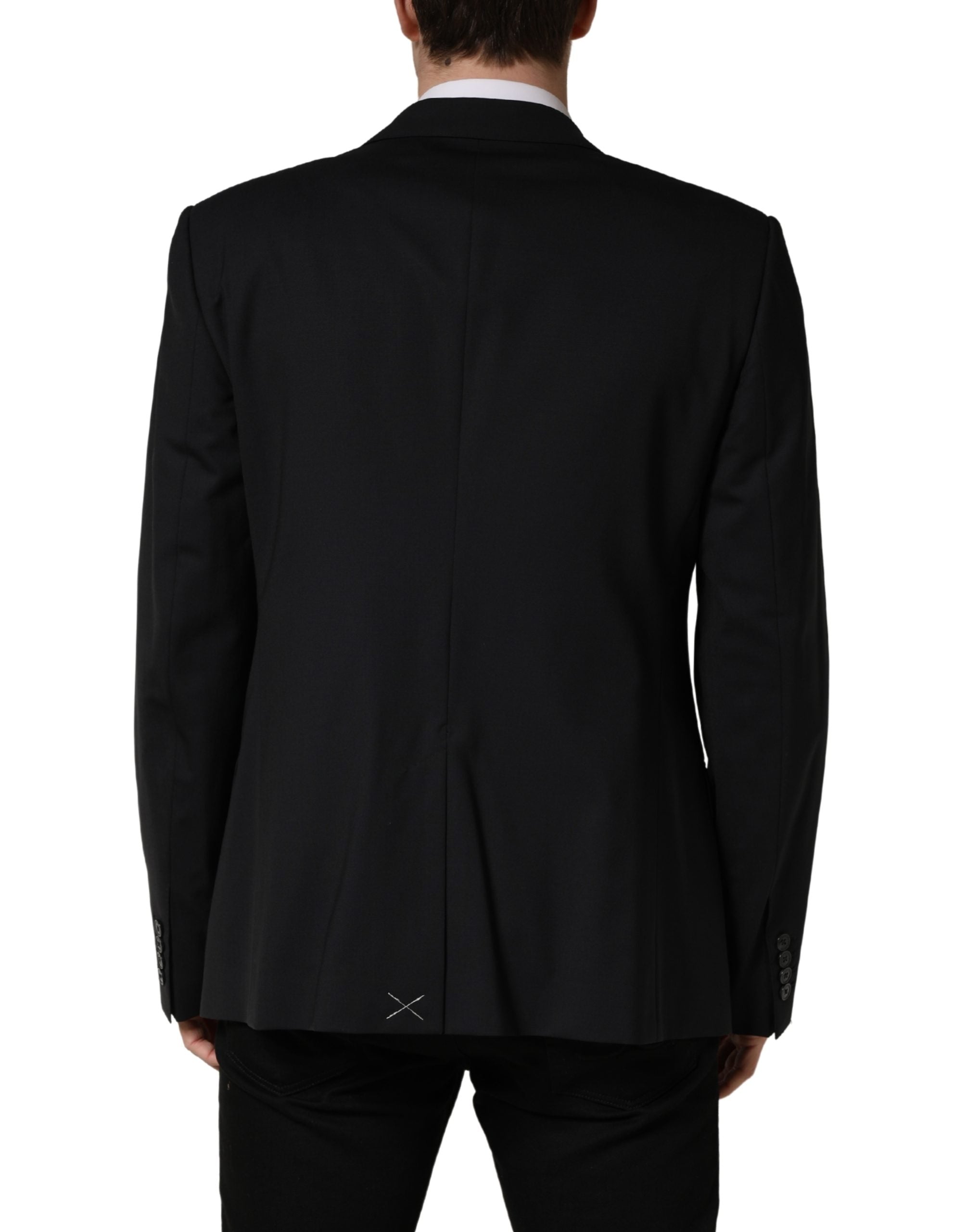 Dolce & Gabbana Blue Single Breasted 2 Button Suit Jacket
