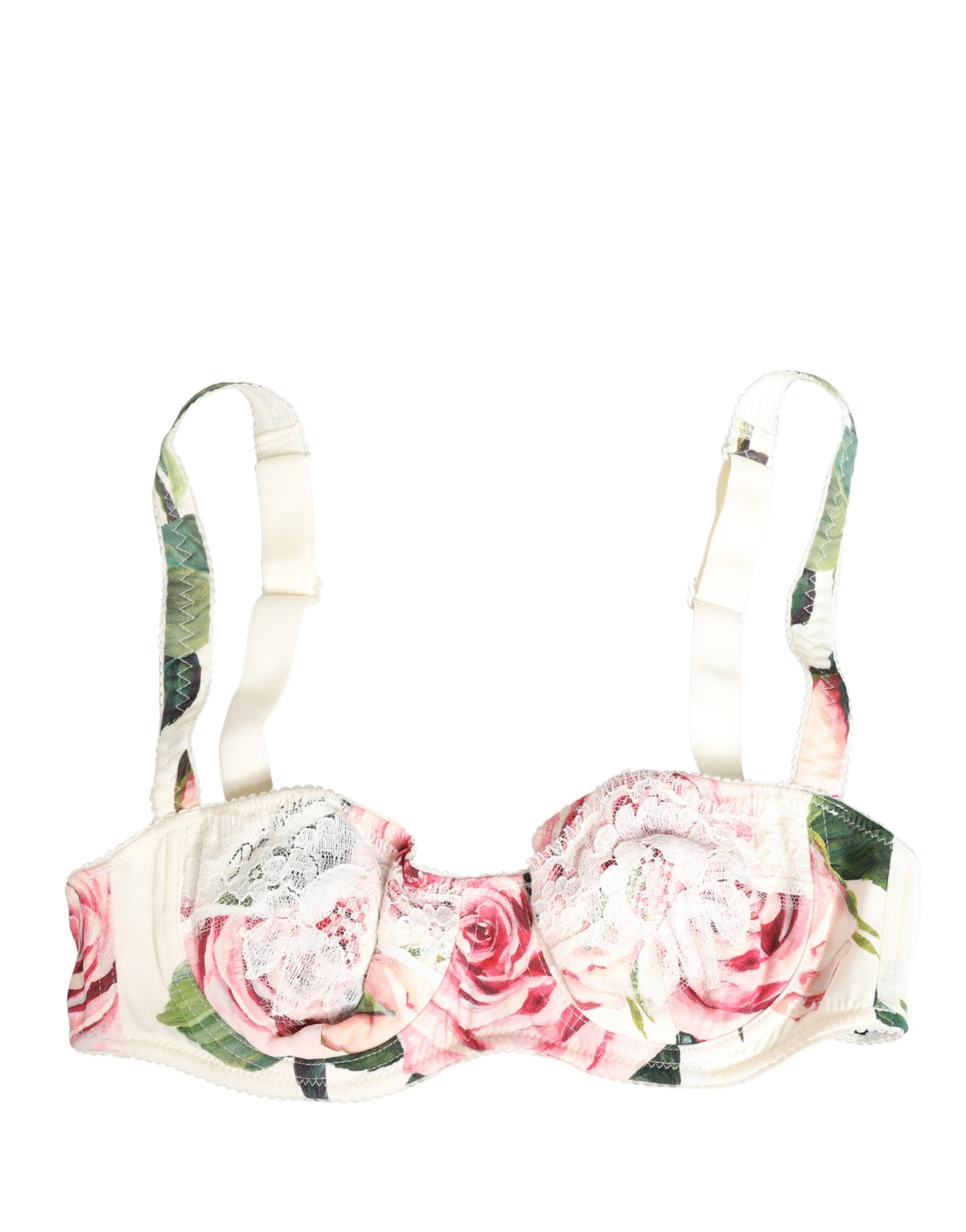 Dolce & Gabbana Multicolor Floral Semi-Pad Underwire Underwear