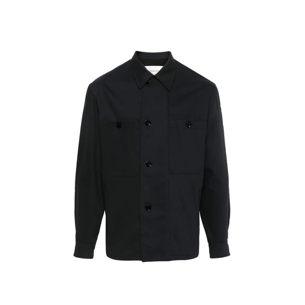 Lemaire Black Virgin Wool Full-Length Jacket