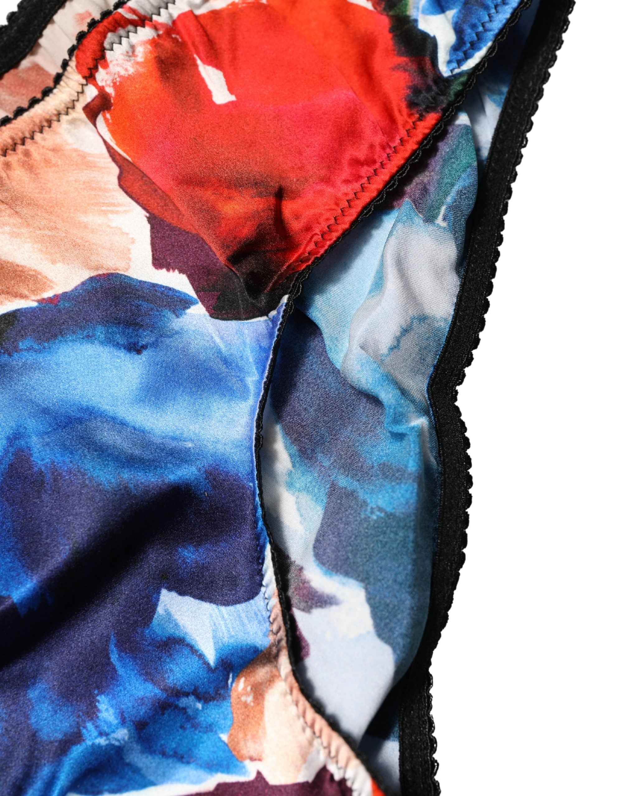 Dolce & Gabbana Multicolor Floral Mid Waist Brief Panty Underwear