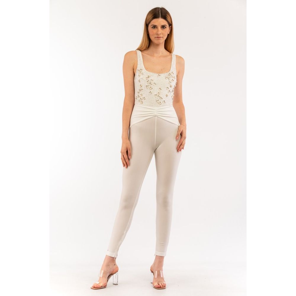 Elisabetta Franchi Beige Jumpsuit