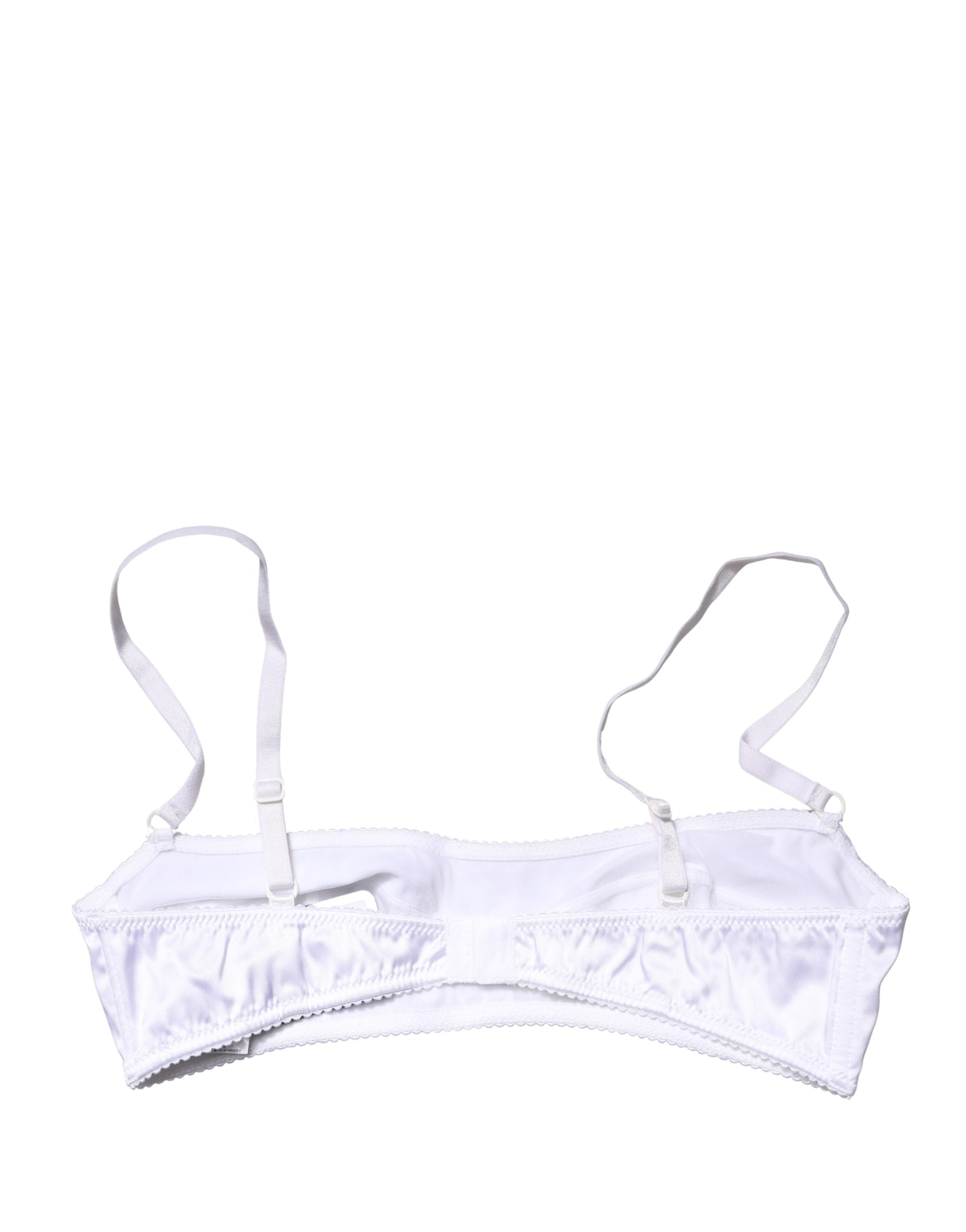 Dolce & Gabbana White Semi-Pad Underwire Balconette Bra Underwear