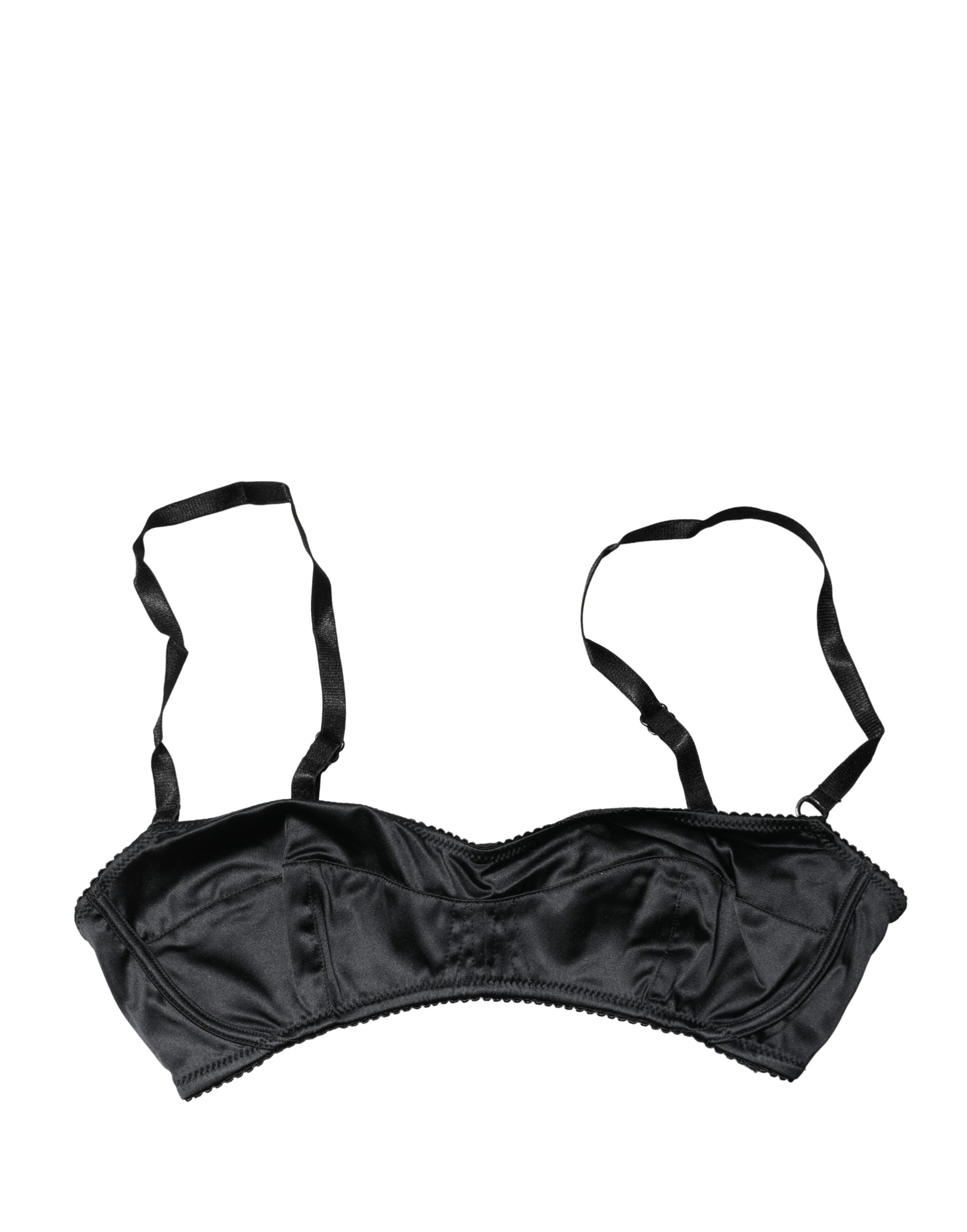 Dolce & Gabbana Black Semi-Pad Underwire Balconette Bra Underwear