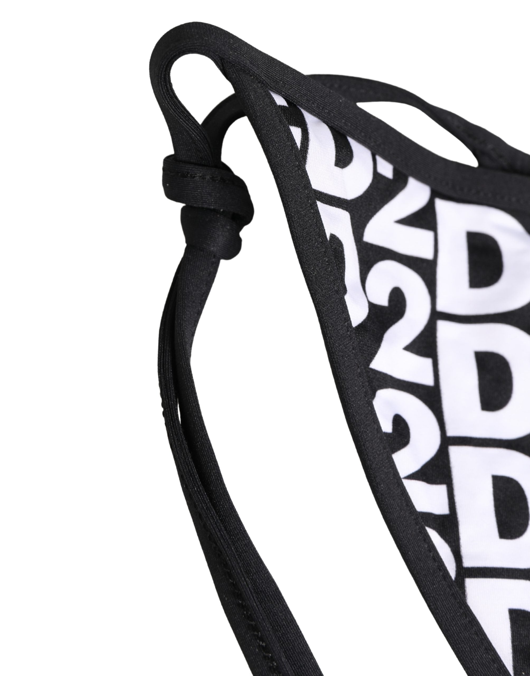 Dsquared² Multicolor Nylon Logo Print Bikini Bottom Swimwear