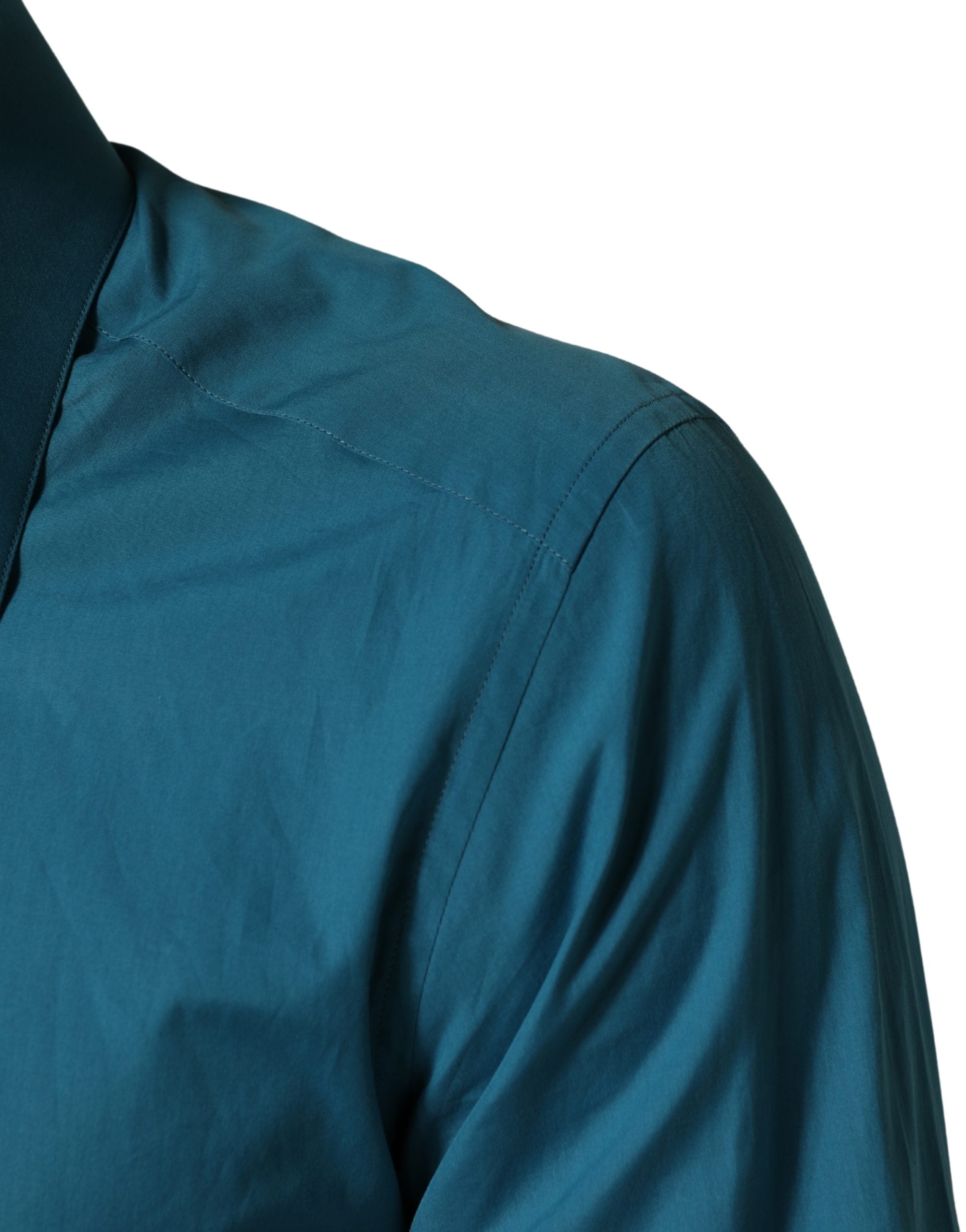 Dolce & Gabbana Blue SARTORIA Long Sleeve Cotton Dress Shirt