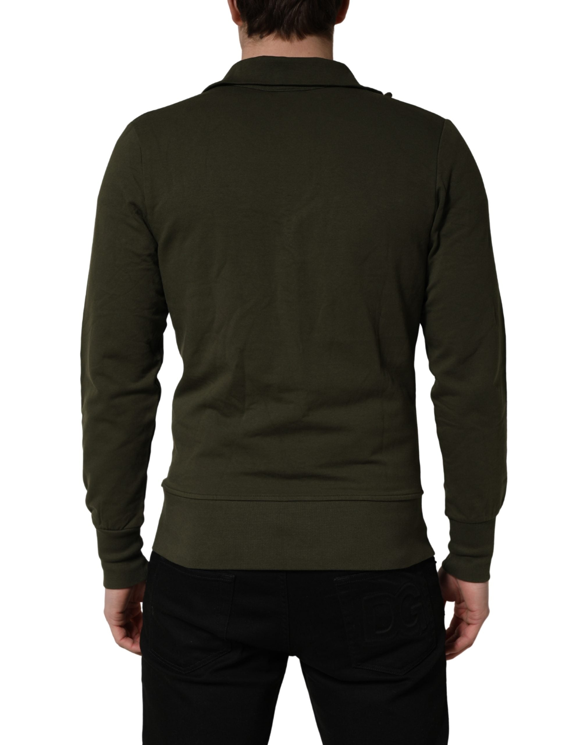 Aeronautica Militare MilitaryGreen HalfZip Sweatshirt Sweater