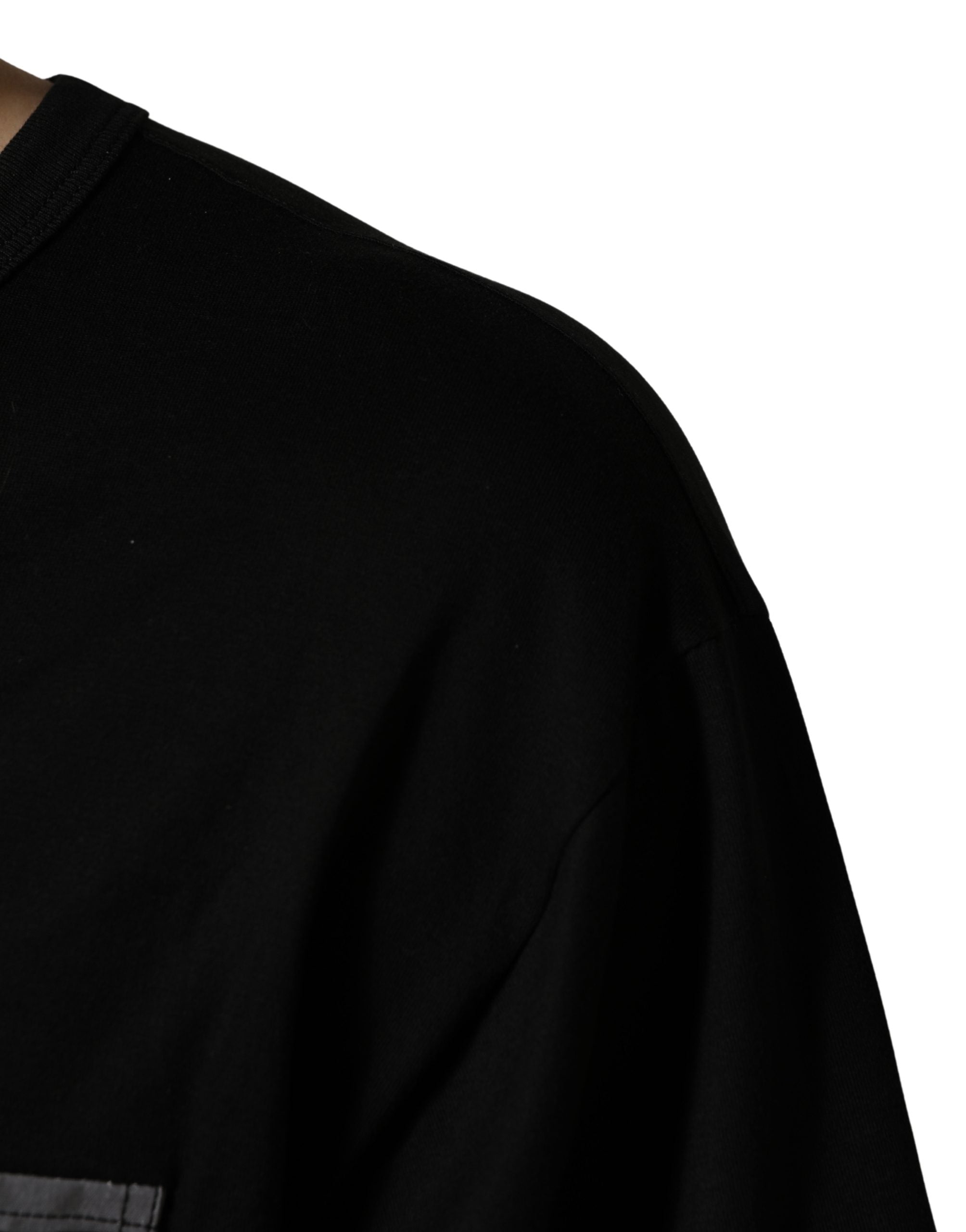 Dolce & Gabbana Black Camouflage Pocket Oversized T-shirt