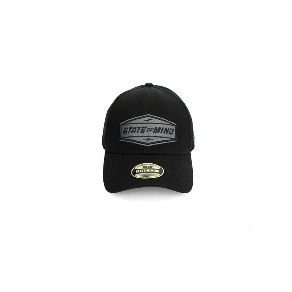 5TATE OF MIND Black Cotton Cap (Baseball Hat)