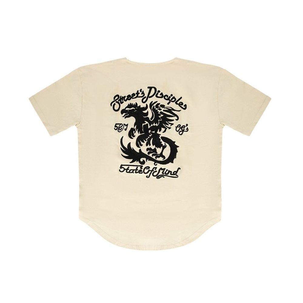 5TATE OF MIND White Cotton Shortsleeve Shirt