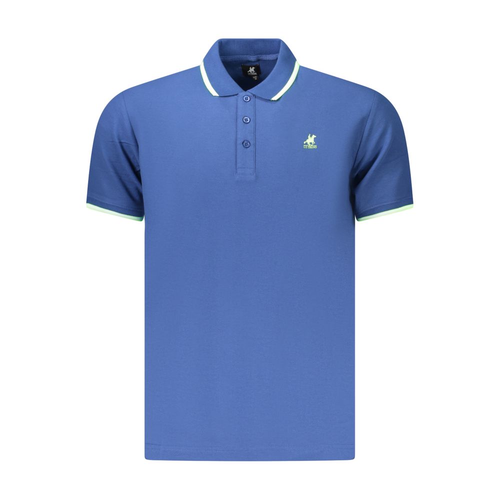 U.S. Grand Polo Blue Cotton Men Polo Shirt