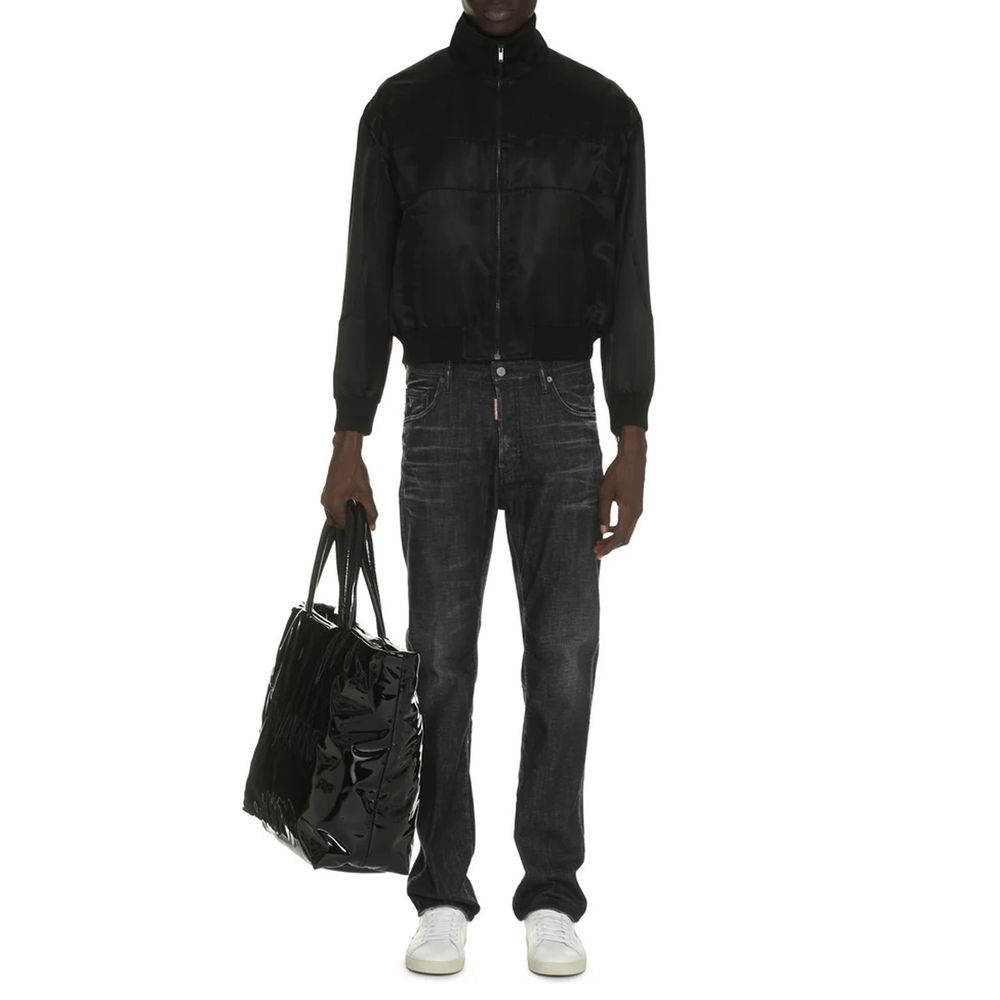 Saint Laurent Black Silk Jacket