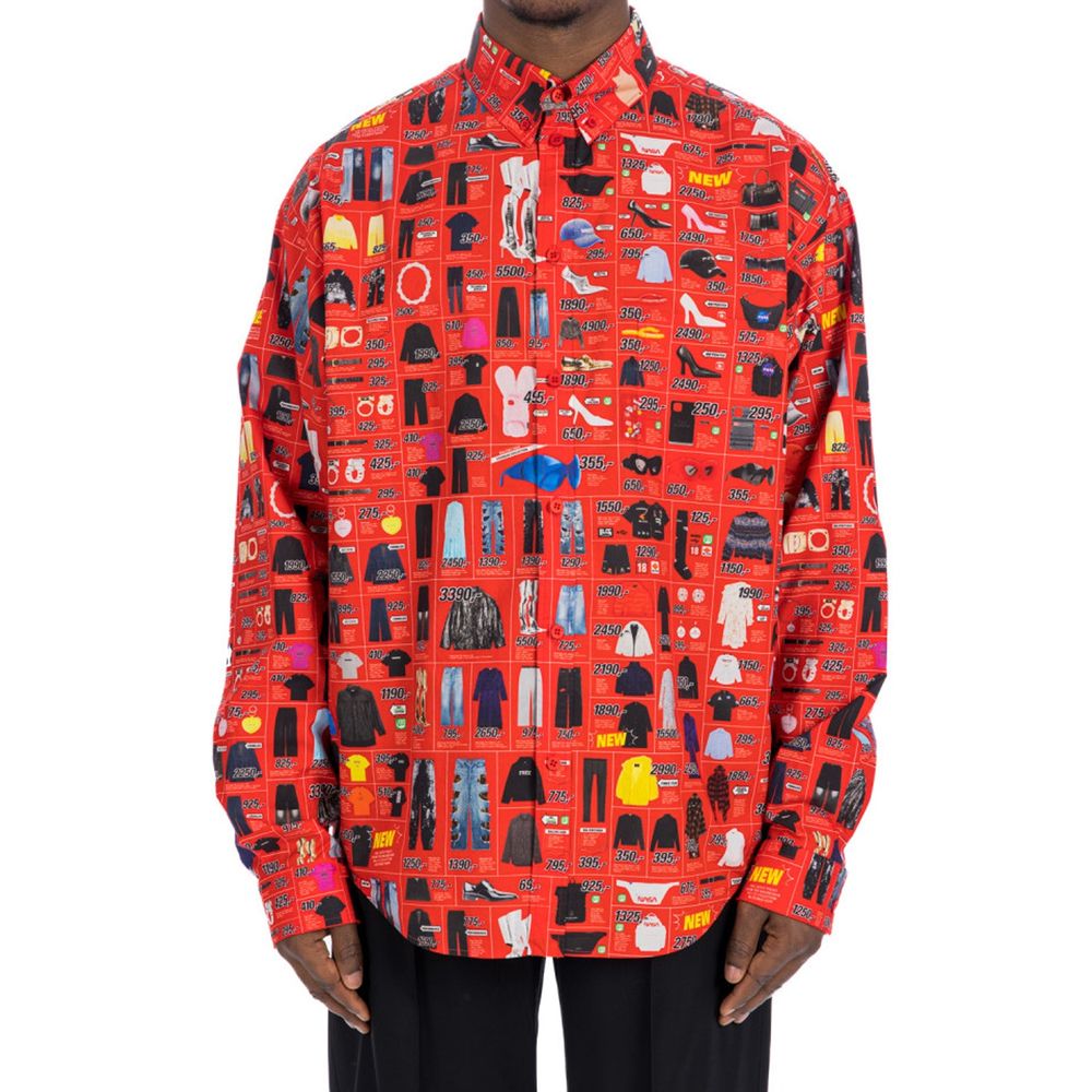 Balenciaga Multicolor Cotton Dress Shirt
