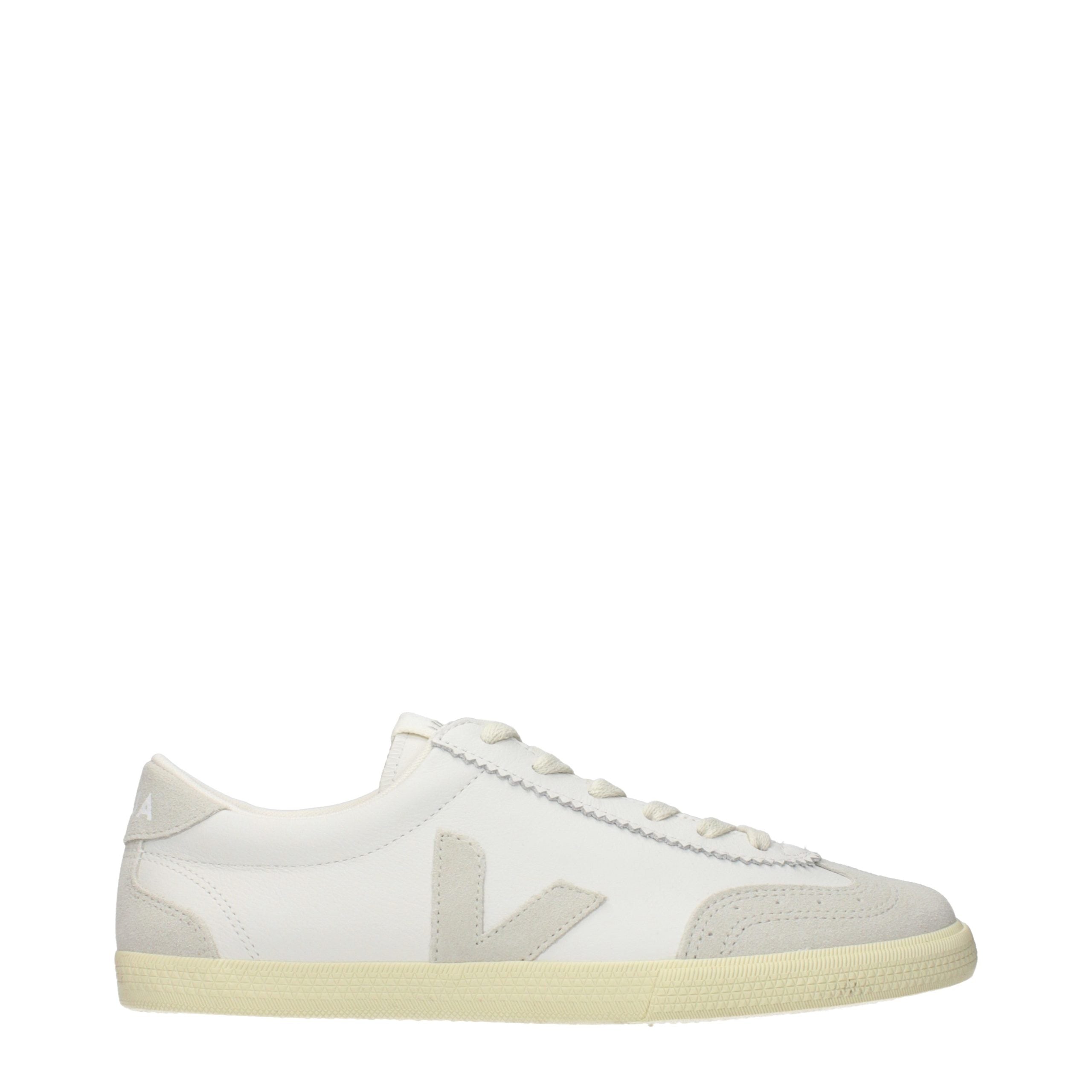 Veja White Leather Low Top Sneakers