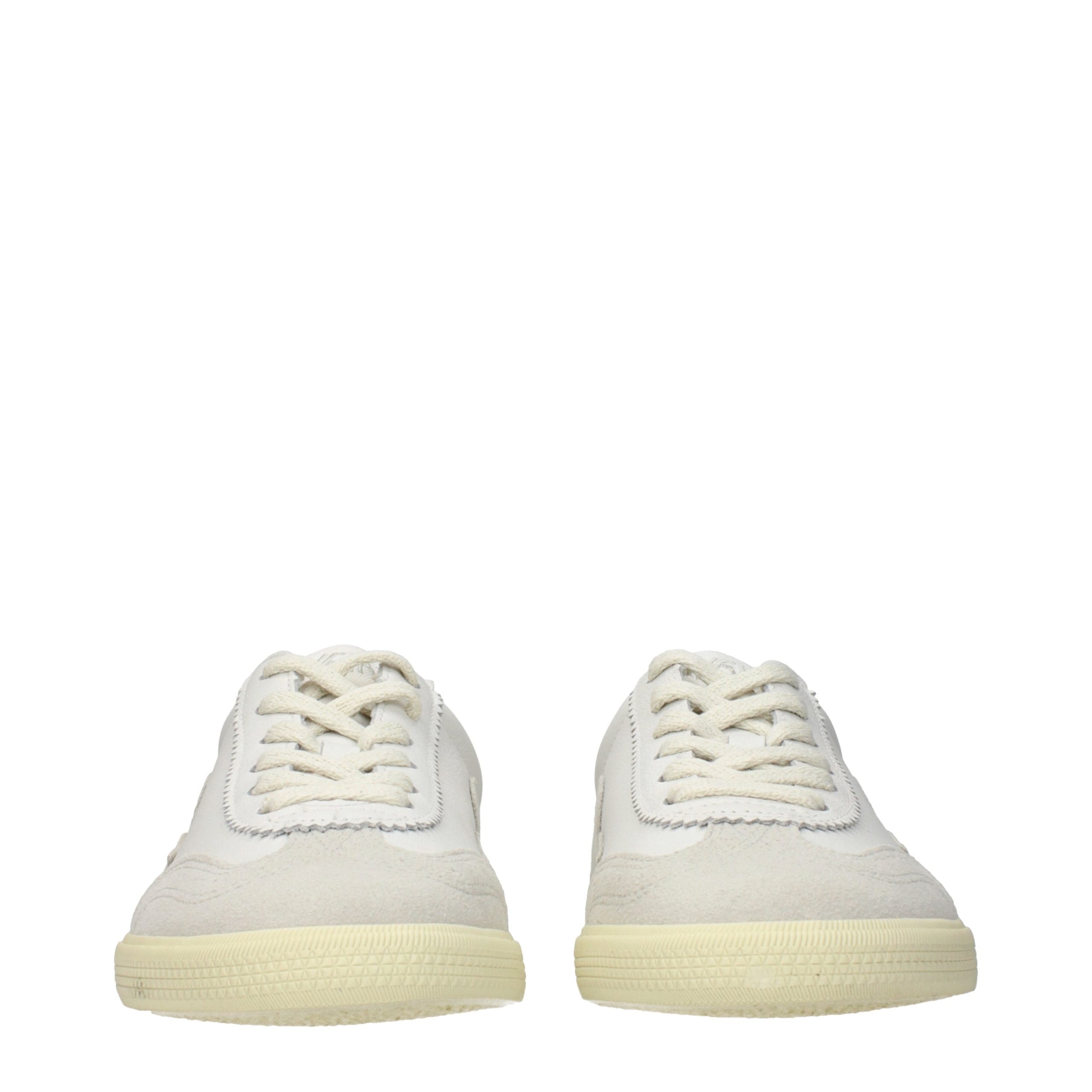 Veja White Leather Low Top Sneakers