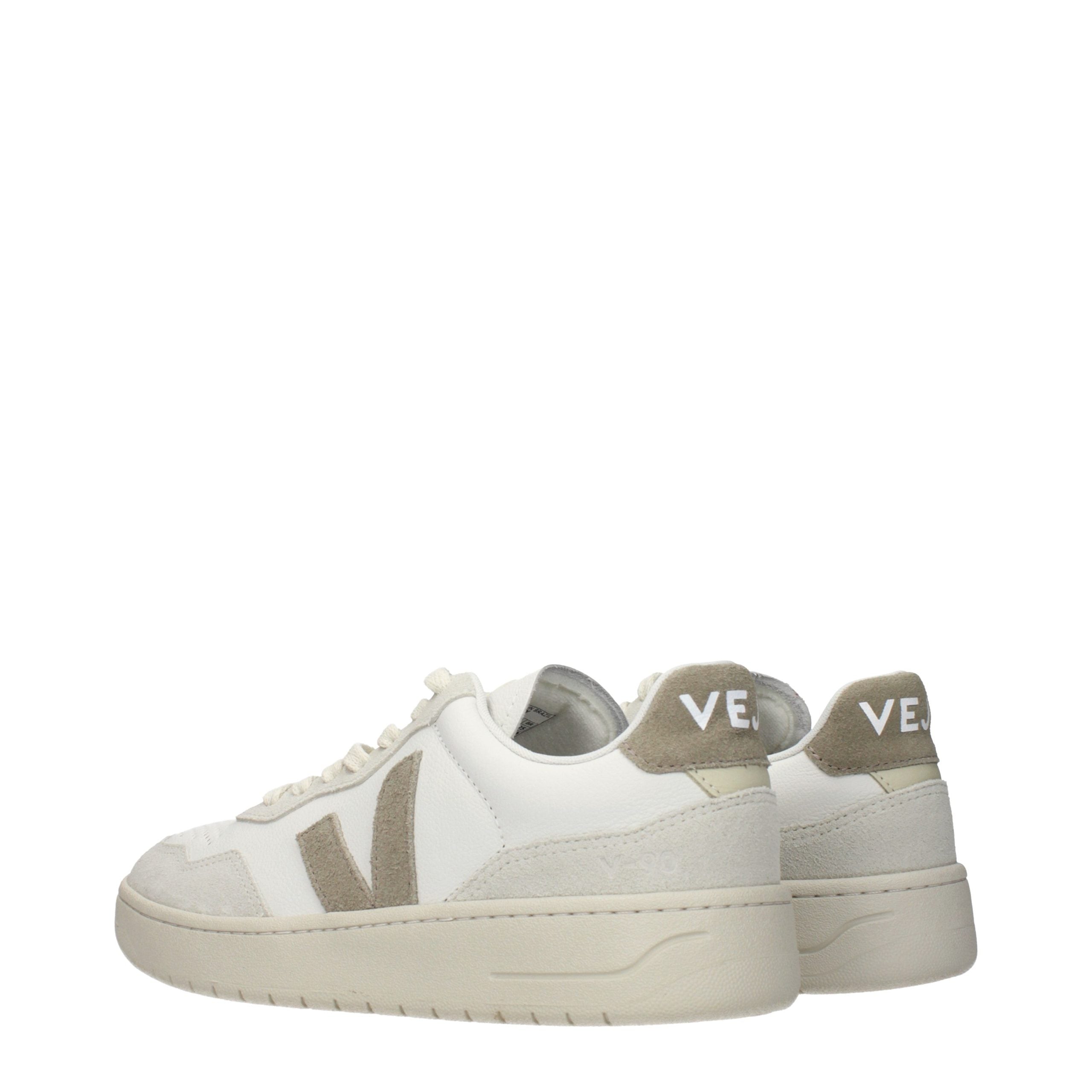 Veja White Leather Low Top Sneakers