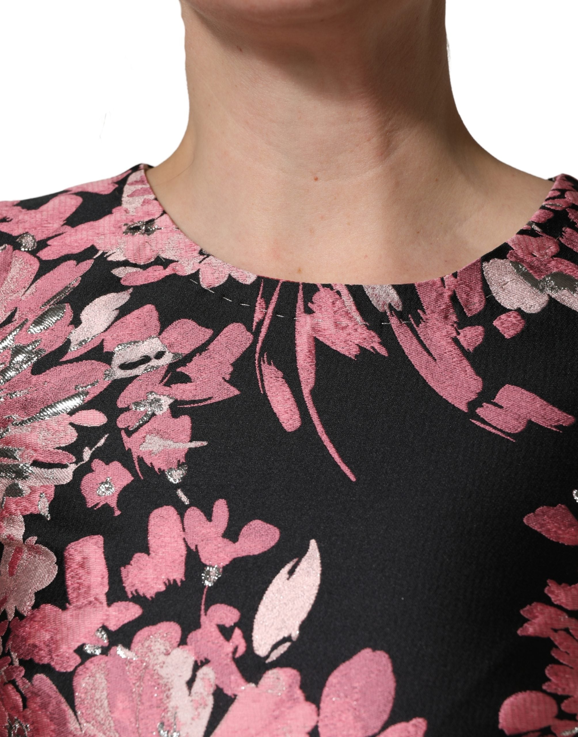 Dolce & Gabbana Multicolor Floral Brocade A-line Mini Dress