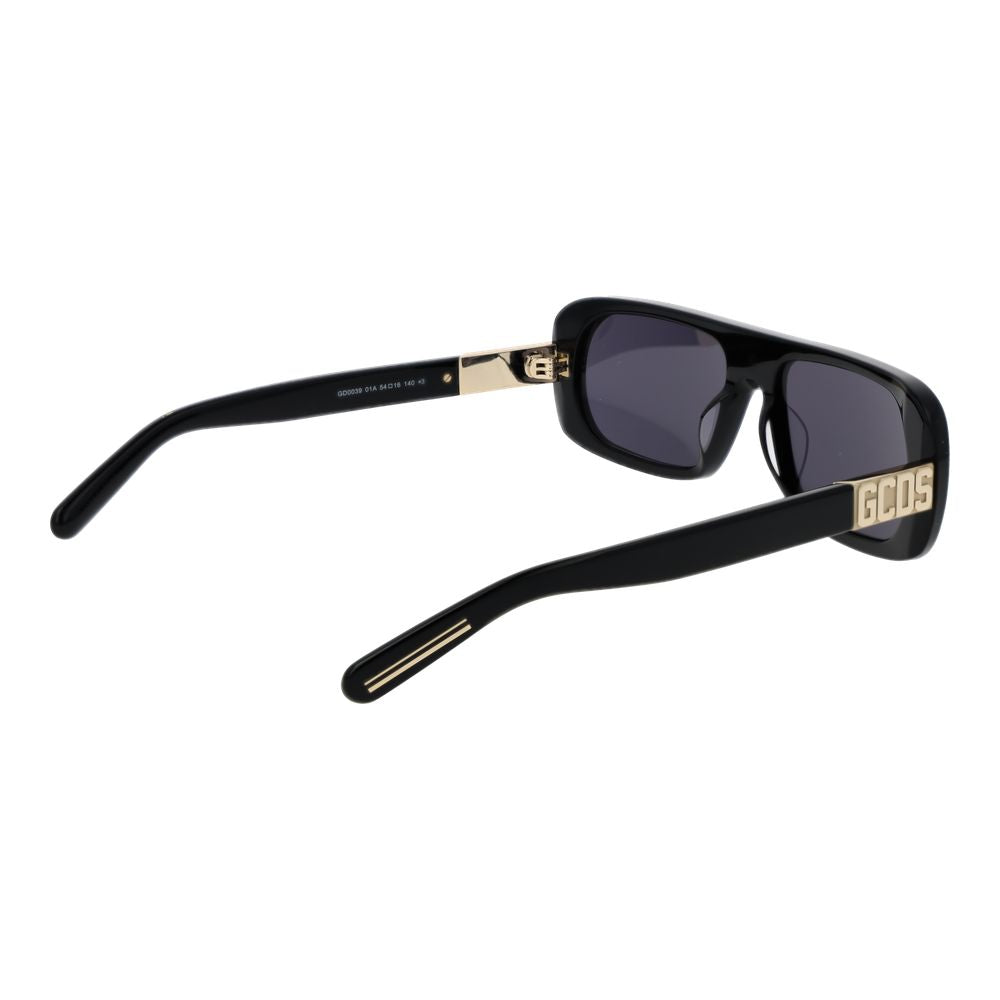 GCDS Black Plastic Sunglasses