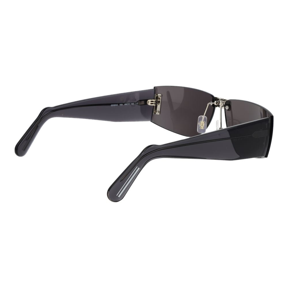 GCDS Black Plastic Sunglasses