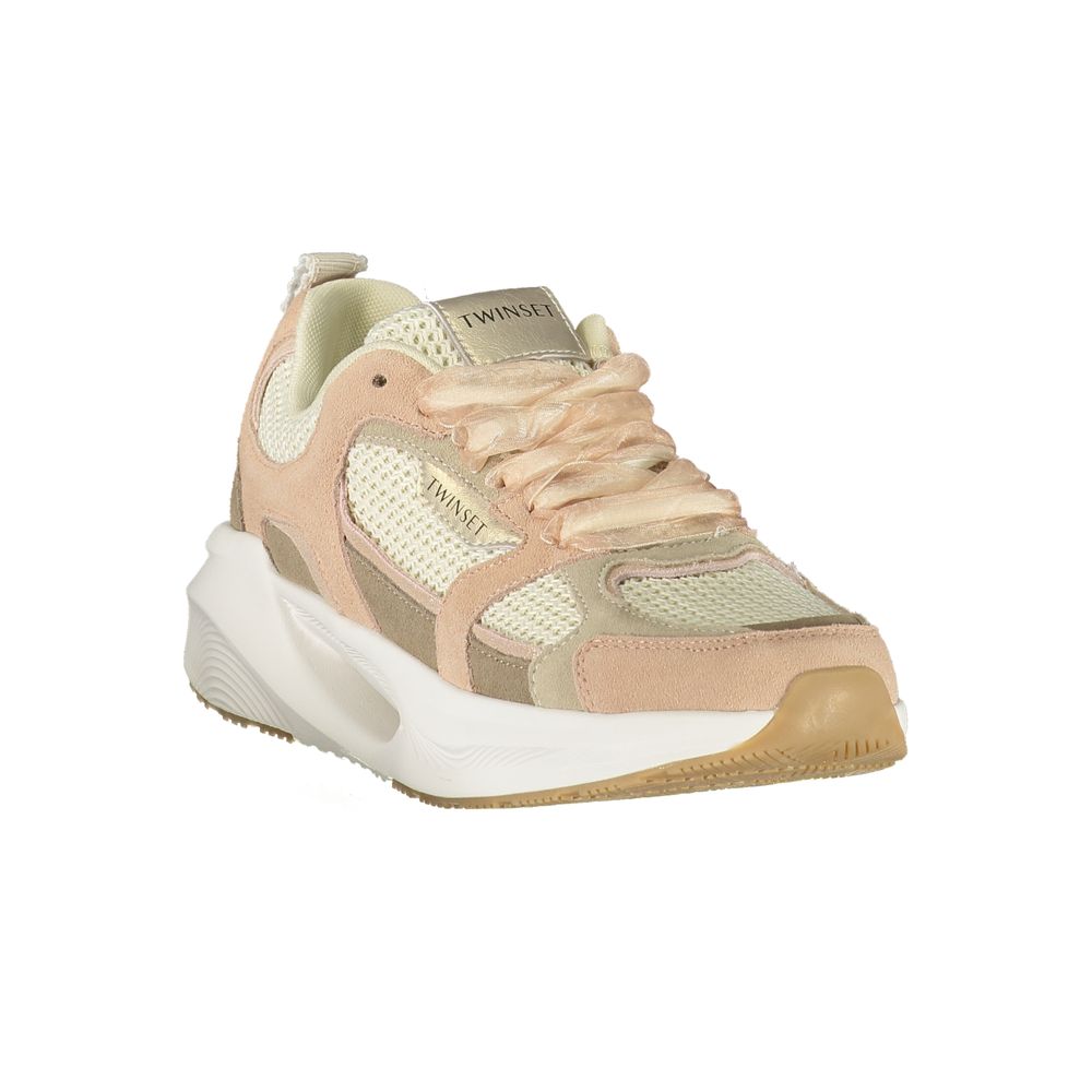 Twinset Pink Fabric Women's Sneaker