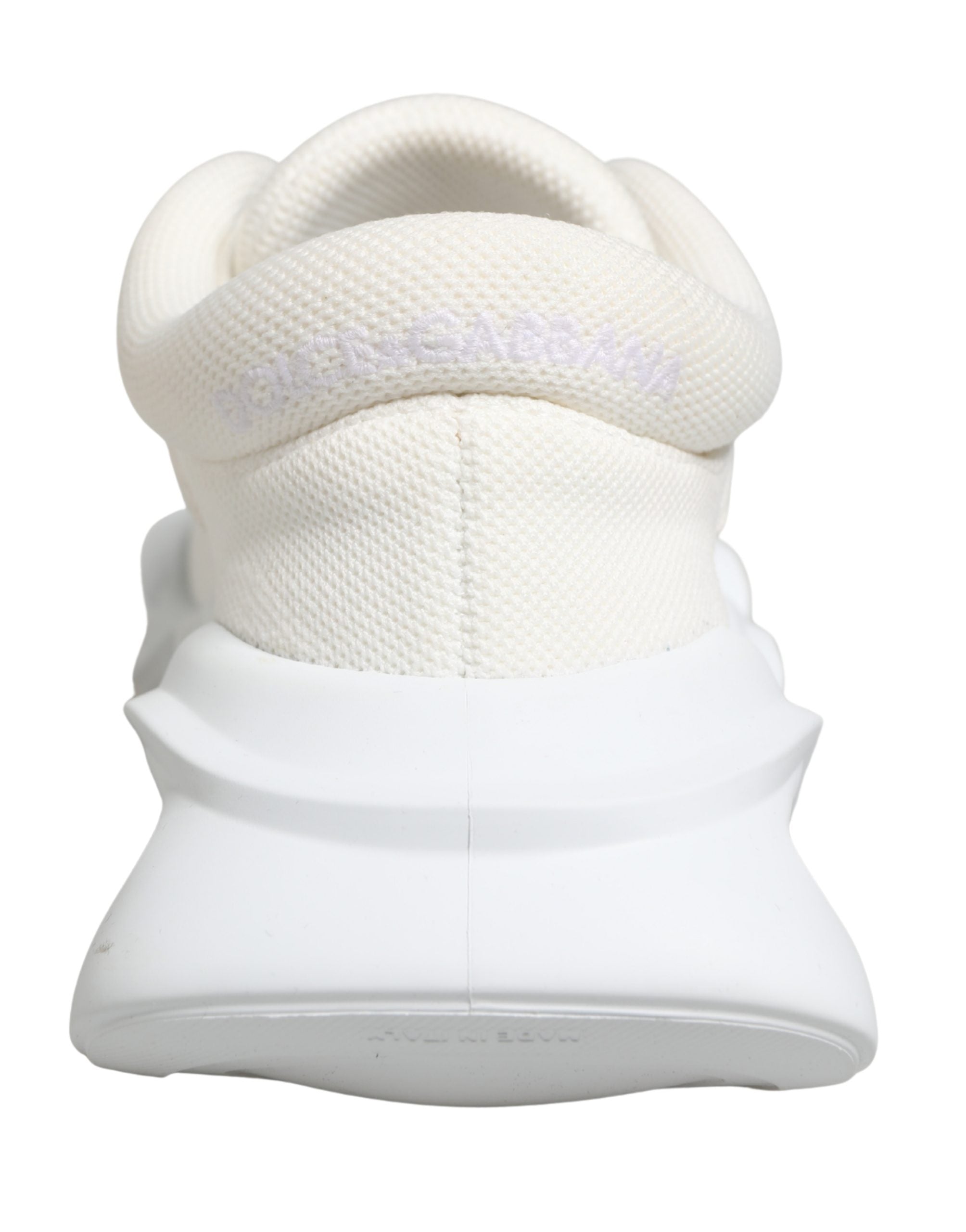 Dolce & Gabbana White Slip On Wave LowTop Sneakers Shoes