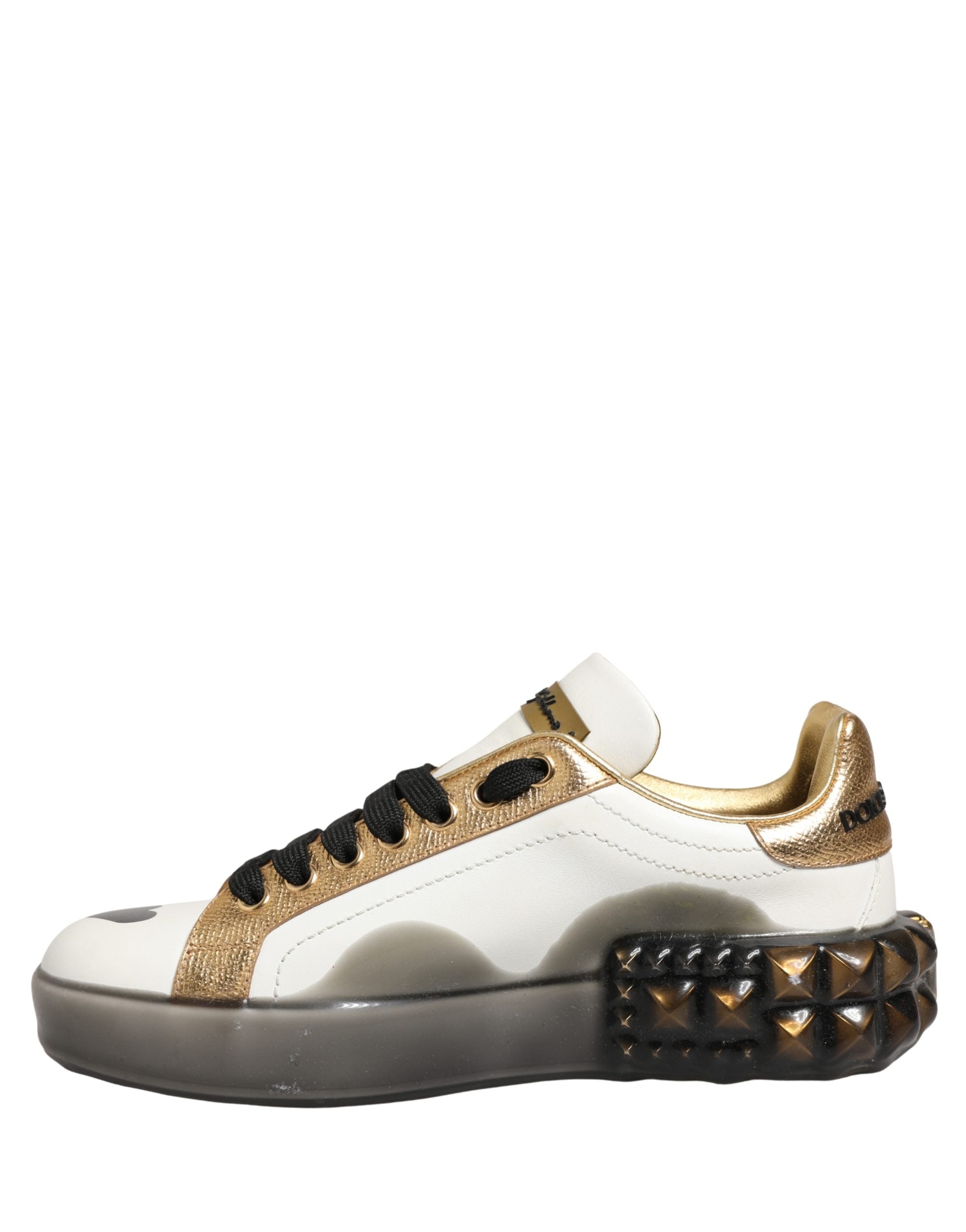 Dolce & Gabbana Multicolor Crystal StuddedLOVE Sneakers Shoes