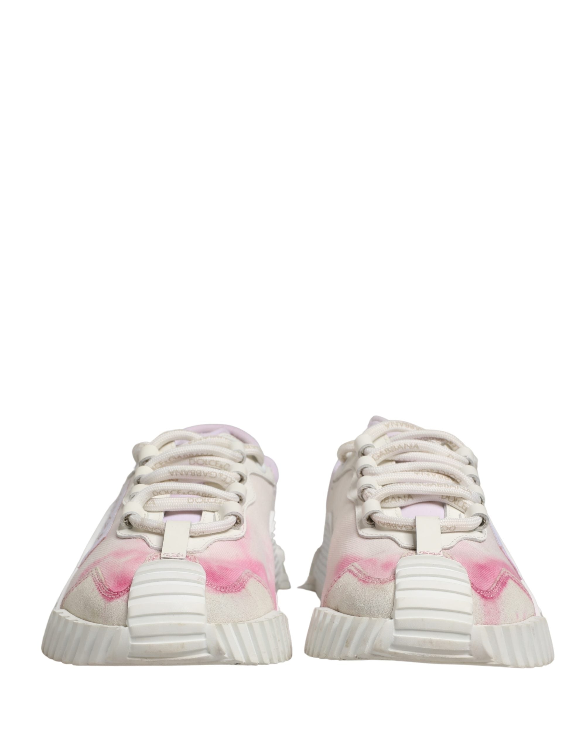 Dolce & Gabbana White NS1 Lace Up Low Top Sneakers Shoes