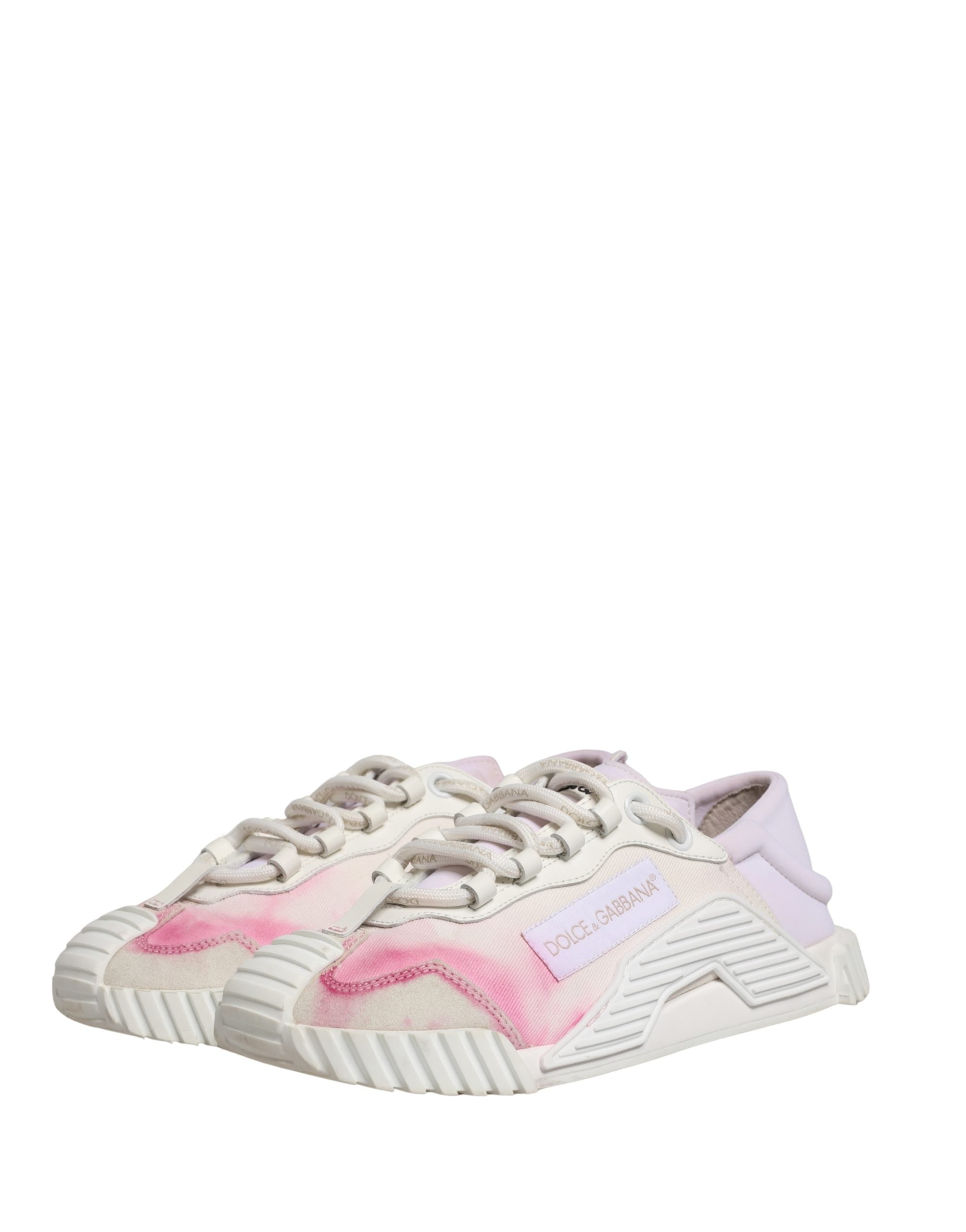 Dolce & Gabbana White NS1 Lace Up Low Top Sneakers Shoes