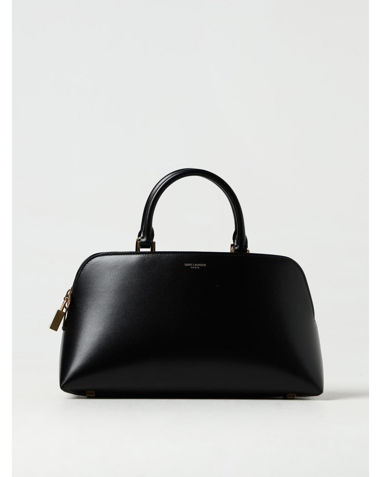 Saint Laurent Black Leather Handbag LUNESCAPE