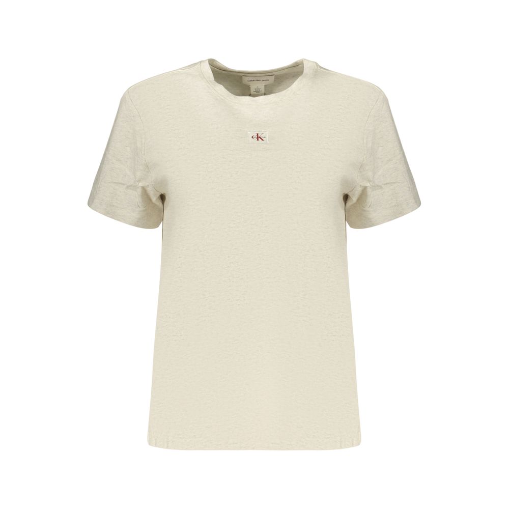 Calvin Klein Gray Cotton Women's T-Shirt LUNESCAPE