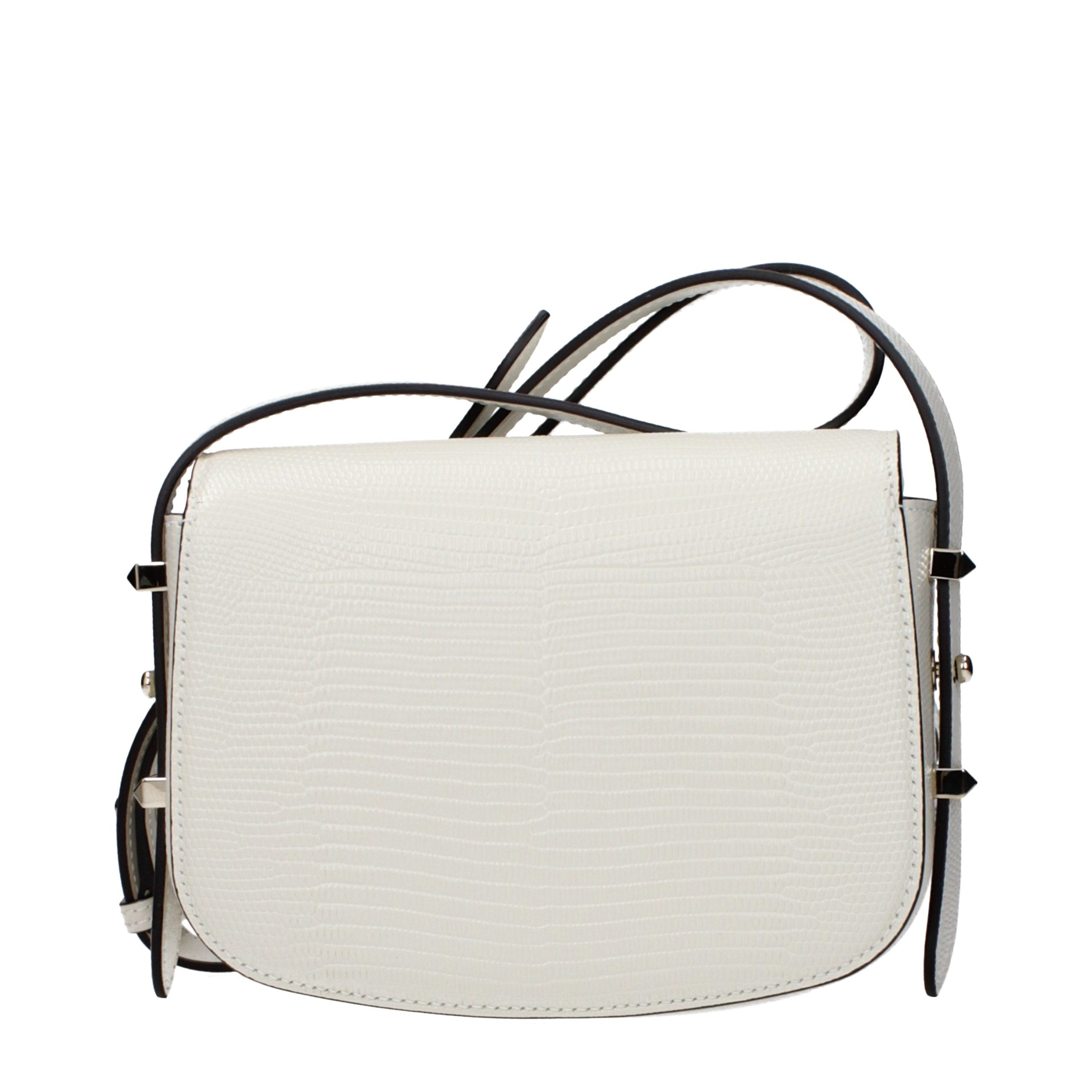 Jimmy Choo White Leather Shoulder Bag