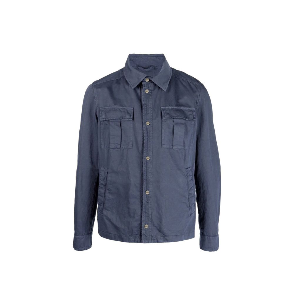 Herno Blue Cotton Jacket