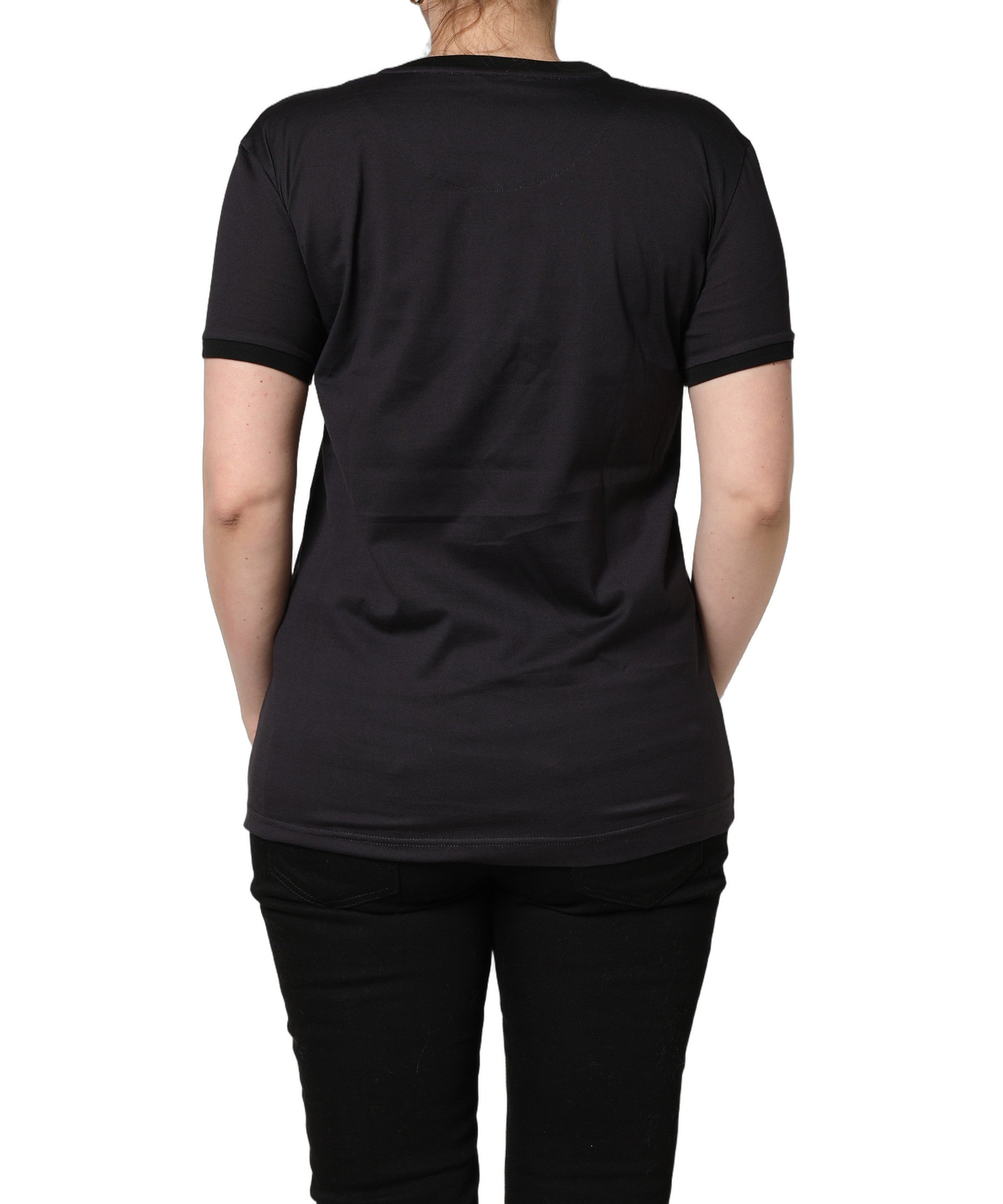 Dolce & Gabbana Black #IAMACHRISTMASTREE Print Cotton T-shirt