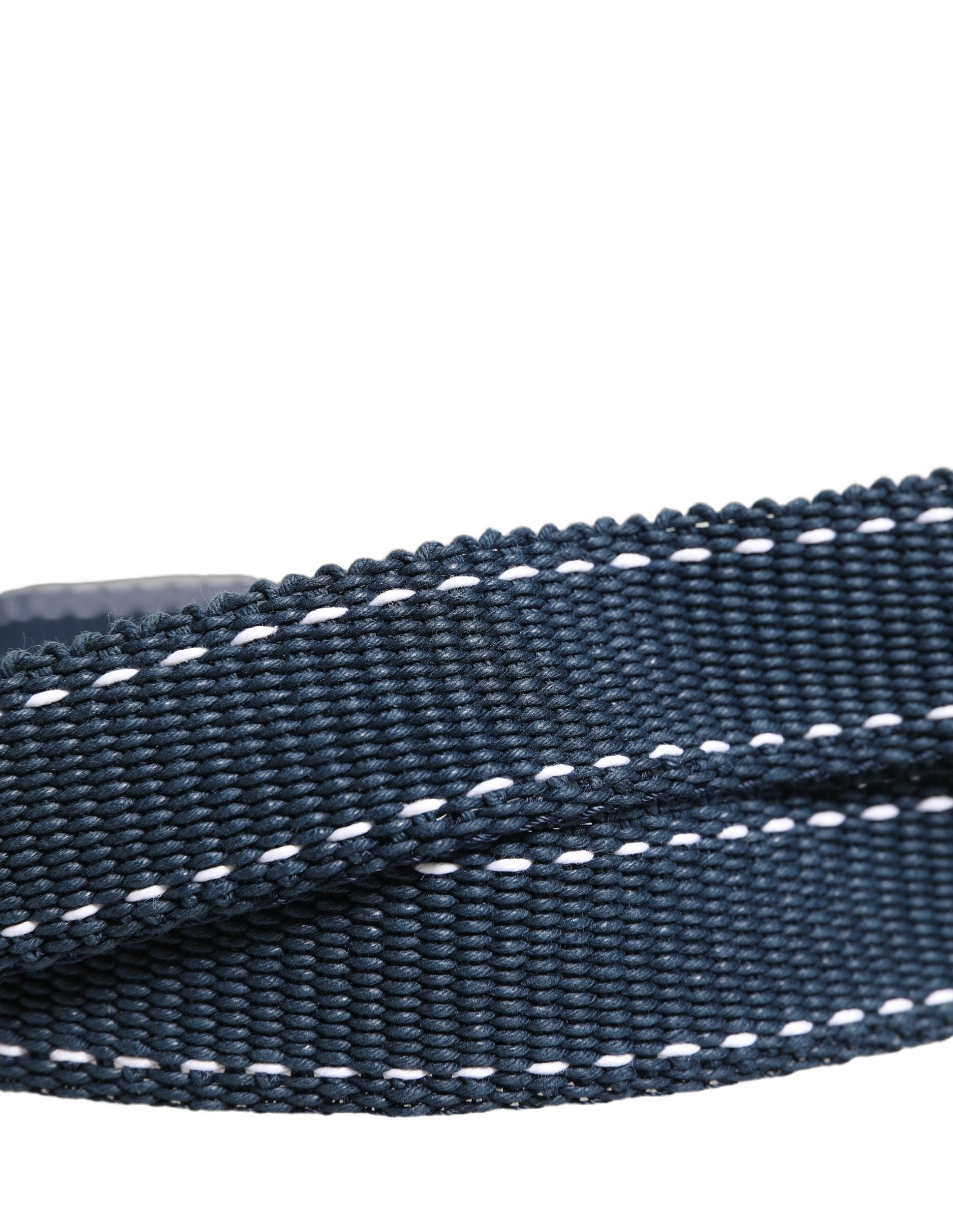 Dolce & Gabbana Blue Cotton Canvas DG Logo Metal Buckle Belt