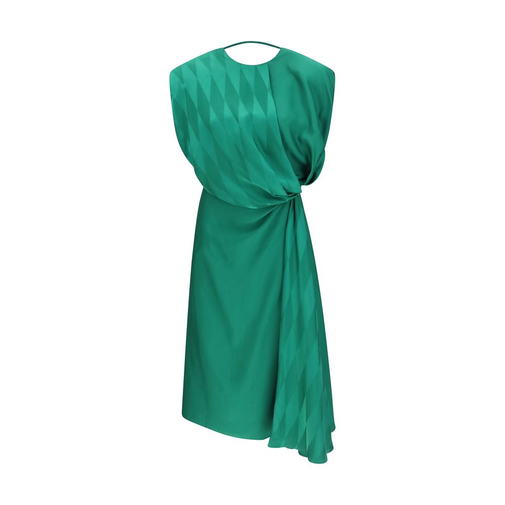 Versace Bicolor Silk Casual Dress