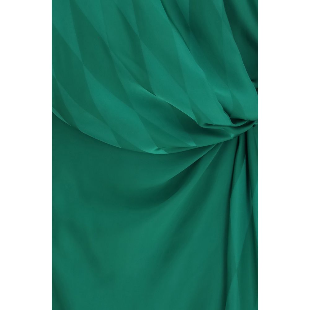 Versace Bicolor Silk Casual Dress