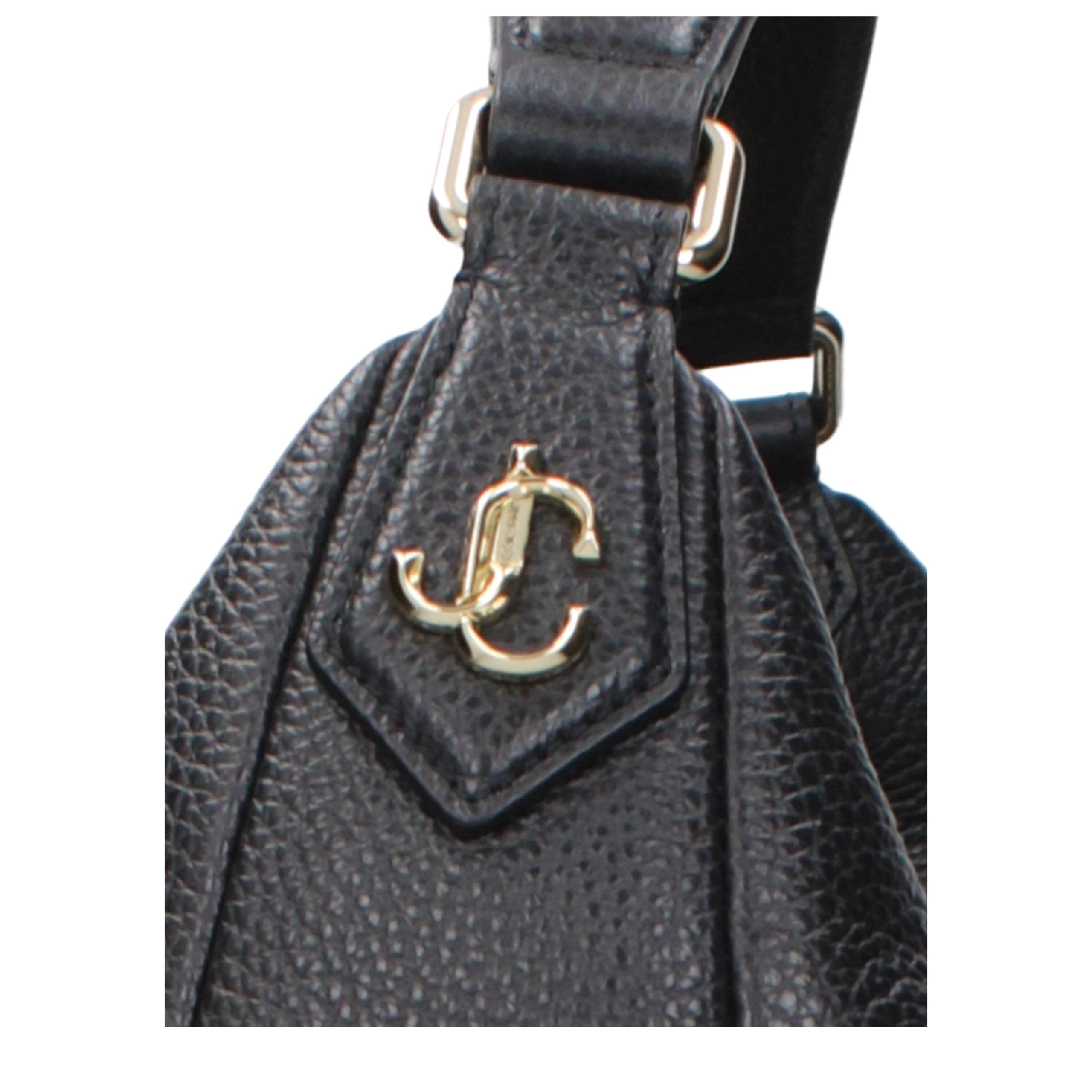 Jimmy Choo Black Leather Shoulder Bag