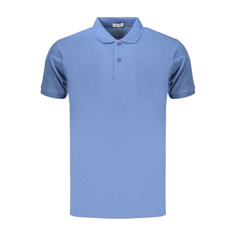 Coveri Moving Blue Cotton Men's Polo Shirt