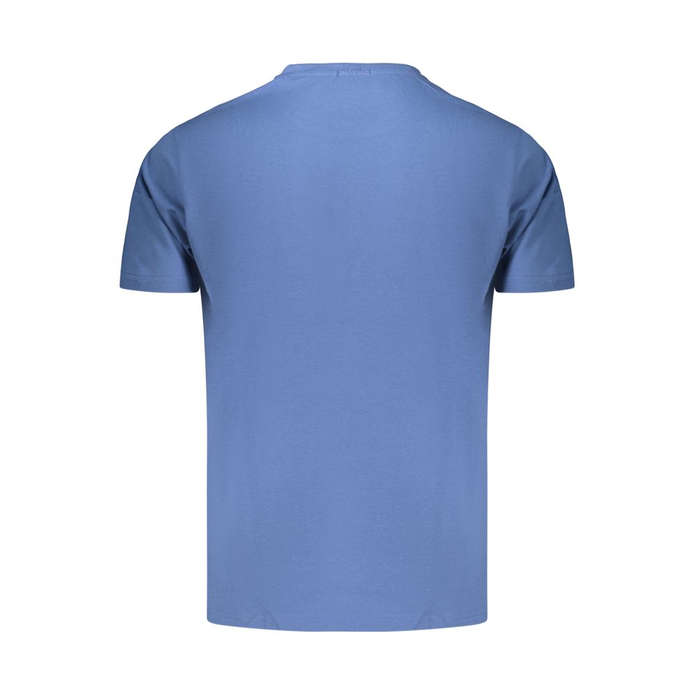 Coveri Moving Blue Cotton Men's T-Shirt