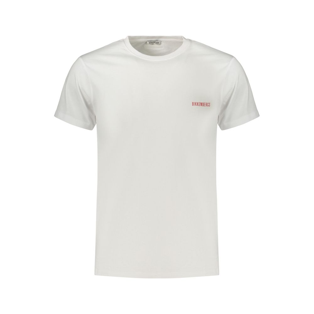 Bikkembergs White Cotton Mens T-Shirt