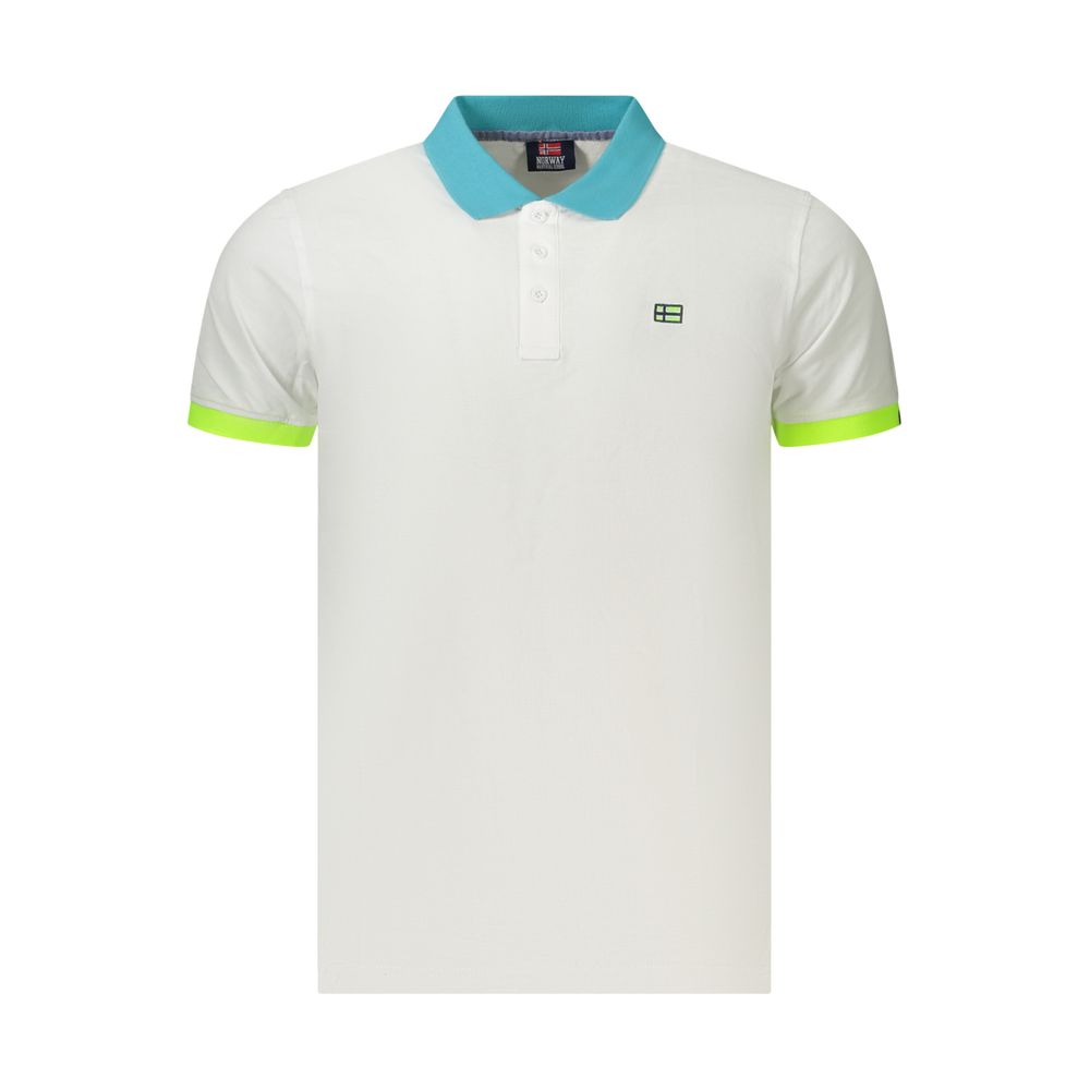 Norway 1963 Bianco Cotton Men's Polo