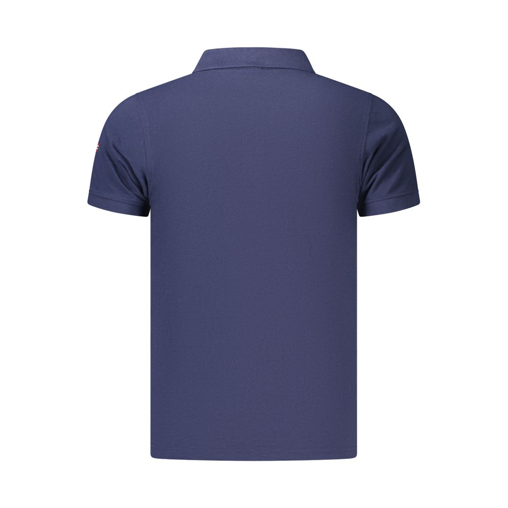 Norway 1963 Blue Cotton Men's Polo Shirt