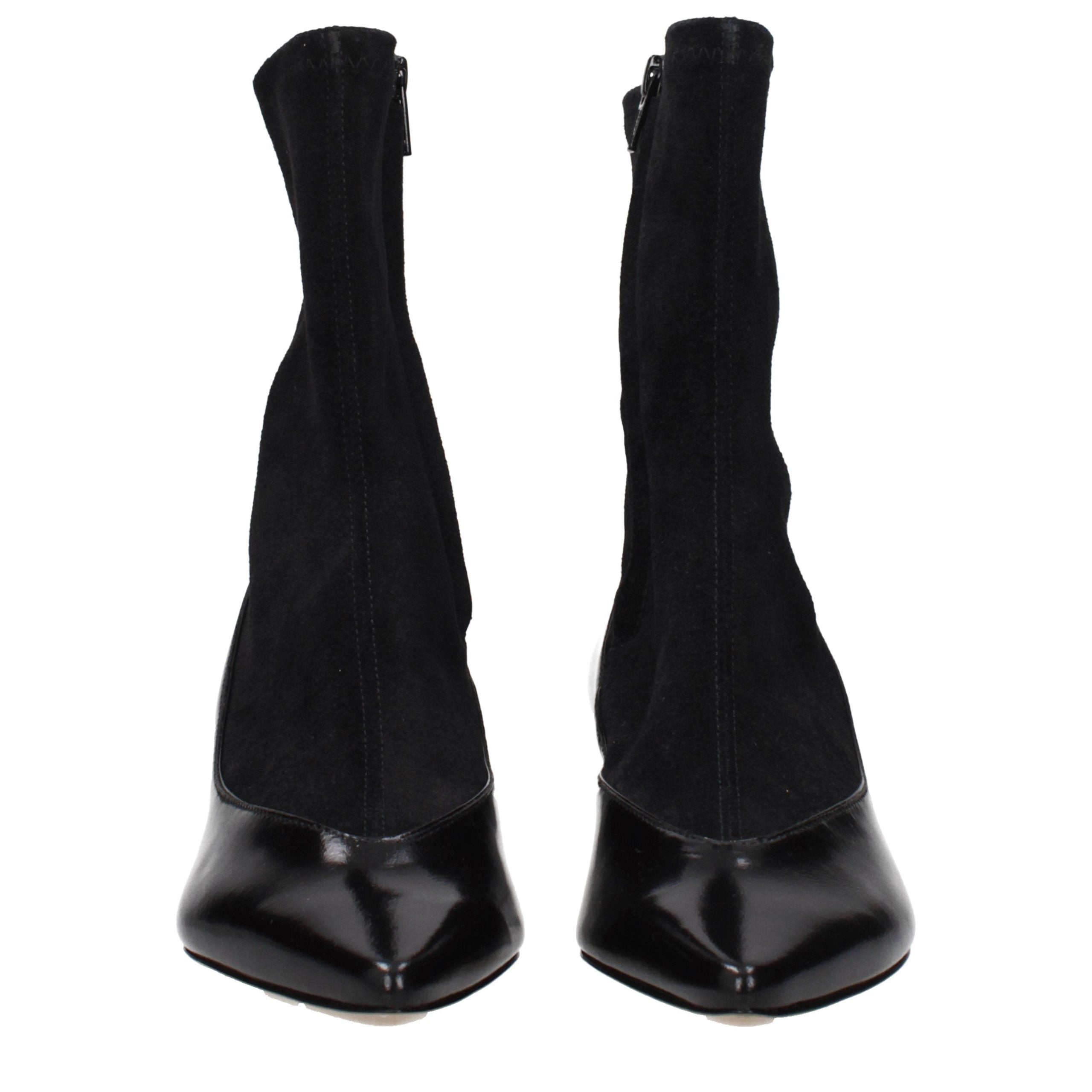 Jacquemus Black Leather Ankle Boots