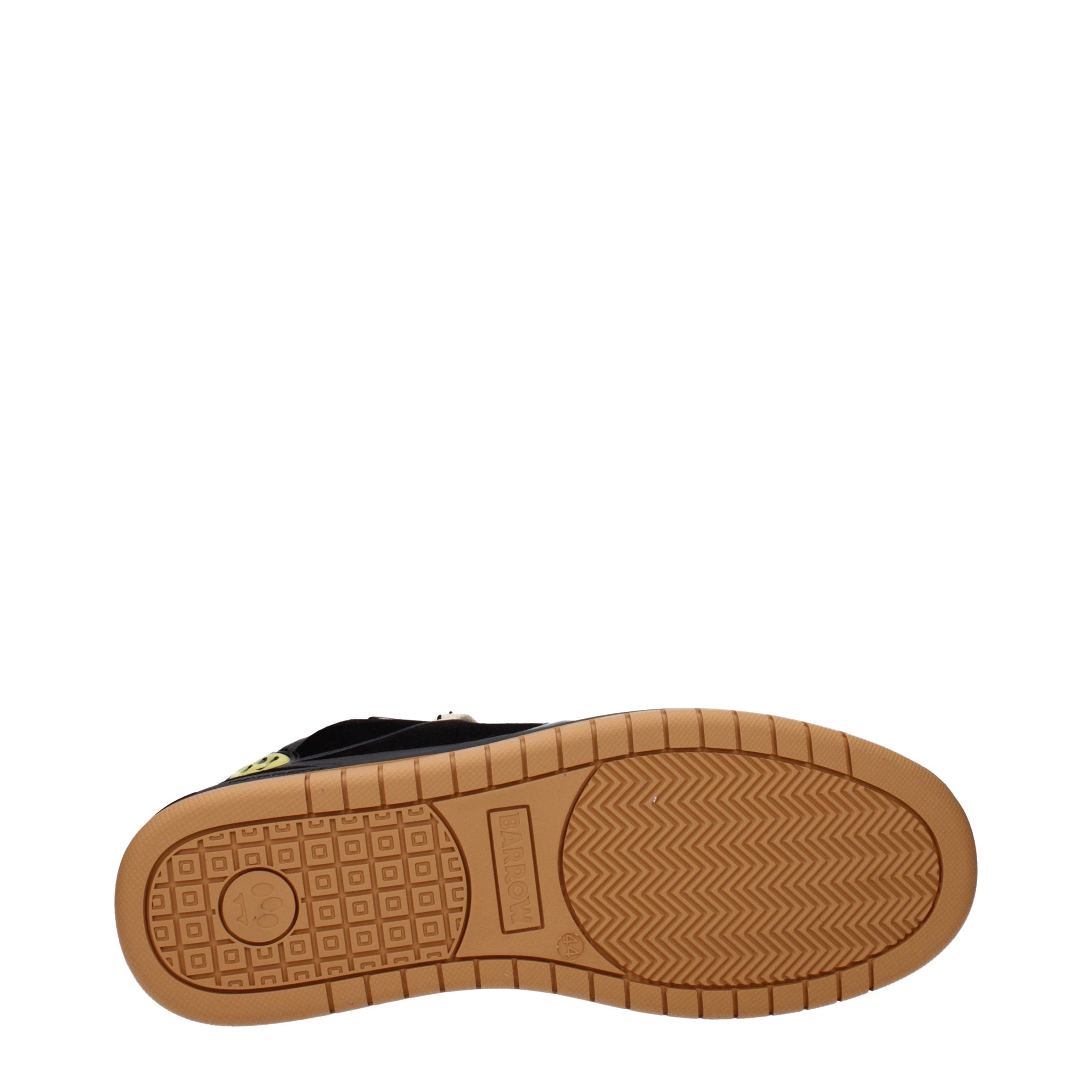 Barrow Black Leather Sneakers