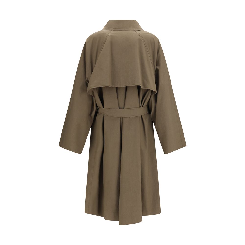 Calvin Klein Bicolor Cotton Trench Coat